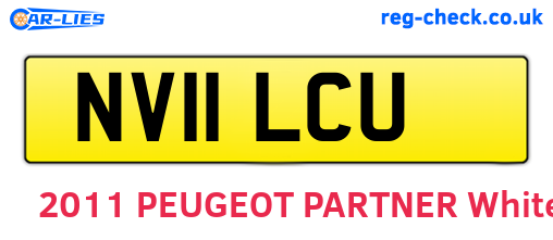 NV11LCU are the vehicle registration plates.