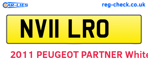 NV11LRO are the vehicle registration plates.