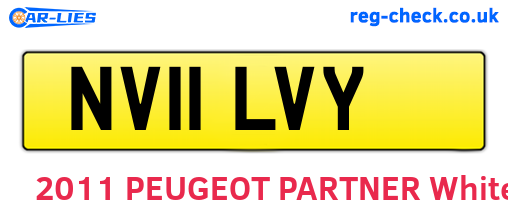 NV11LVY are the vehicle registration plates.