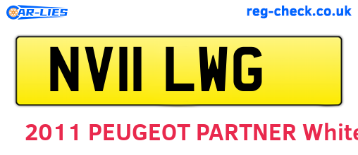 NV11LWG are the vehicle registration plates.