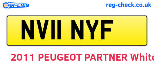 NV11NYF are the vehicle registration plates.