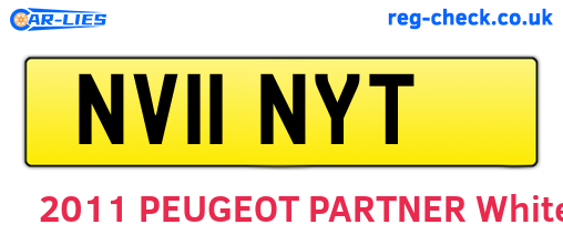NV11NYT are the vehicle registration plates.