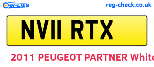 NV11RTX are the vehicle registration plates.