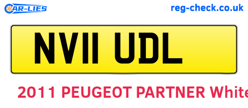 NV11UDL are the vehicle registration plates.