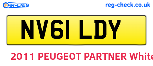 NV61LDY are the vehicle registration plates.