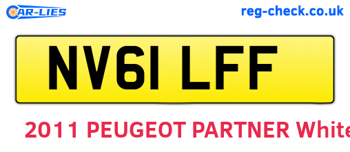 NV61LFF are the vehicle registration plates.