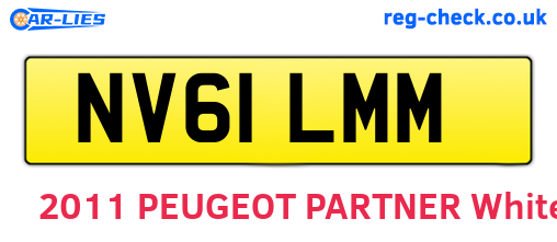 NV61LMM are the vehicle registration plates.