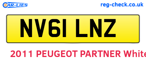 NV61LNZ are the vehicle registration plates.