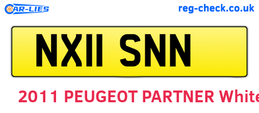 NX11SNN are the vehicle registration plates.