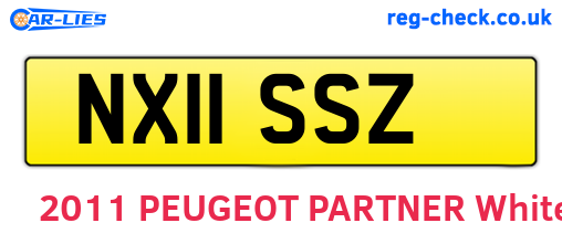 NX11SSZ are the vehicle registration plates.