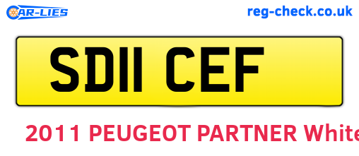 SD11CEF are the vehicle registration plates.