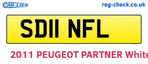 SD11NFL are the vehicle registration plates.