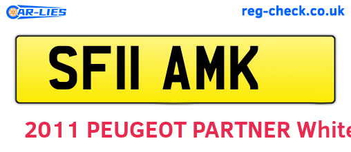 SF11AMK are the vehicle registration plates.