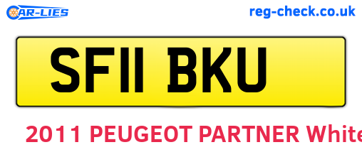 SF11BKU are the vehicle registration plates.