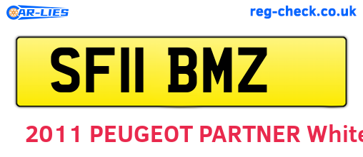 SF11BMZ are the vehicle registration plates.