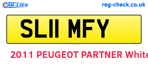 SL11MFY are the vehicle registration plates.