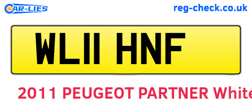 WL11HNF are the vehicle registration plates.