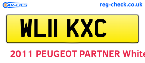 WL11KXC are the vehicle registration plates.