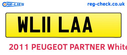 WL11LAA are the vehicle registration plates.