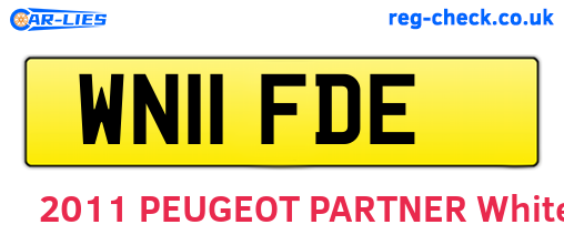 WN11FDE are the vehicle registration plates.