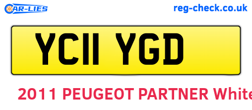 YC11YGD are the vehicle registration plates.
