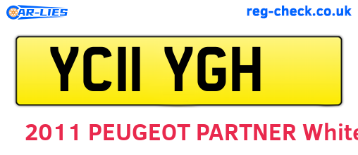 YC11YGH are the vehicle registration plates.
