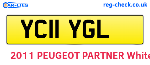 YC11YGL are the vehicle registration plates.