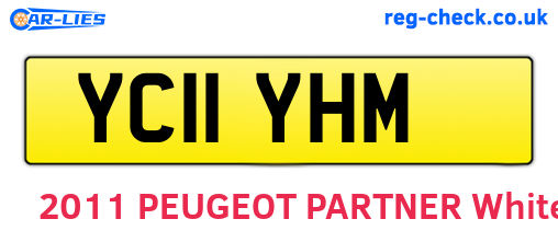 YC11YHM are the vehicle registration plates.