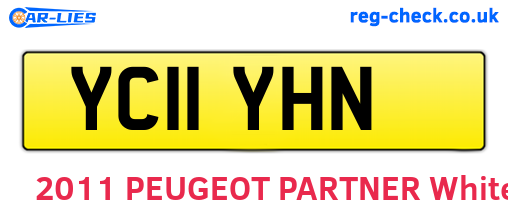 YC11YHN are the vehicle registration plates.