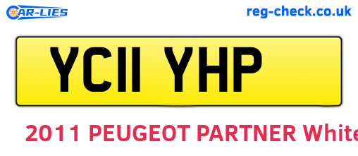 YC11YHP are the vehicle registration plates.