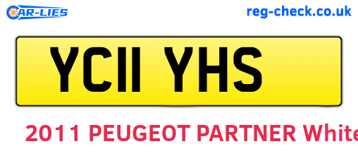 YC11YHS are the vehicle registration plates.