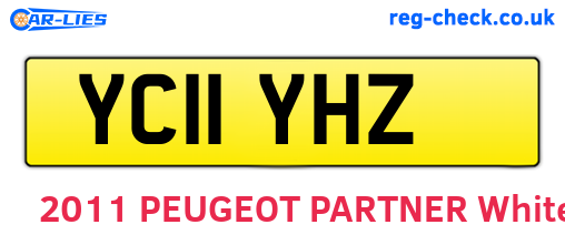 YC11YHZ are the vehicle registration plates.