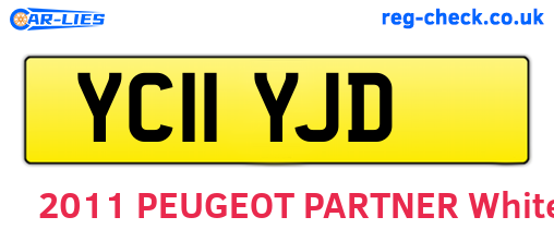 YC11YJD are the vehicle registration plates.