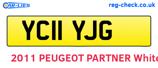 YC11YJG are the vehicle registration plates.