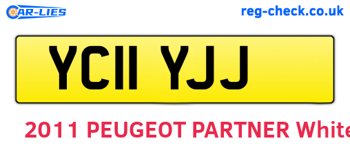 YC11YJJ are the vehicle registration plates.