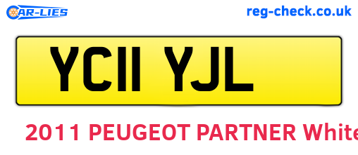 YC11YJL are the vehicle registration plates.
