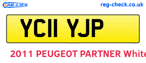 YC11YJP are the vehicle registration plates.