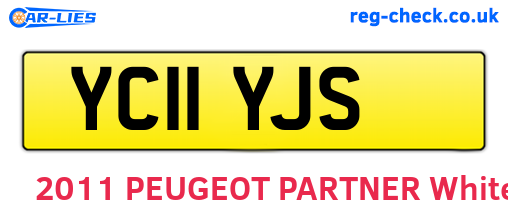 YC11YJS are the vehicle registration plates.