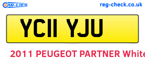 YC11YJU are the vehicle registration plates.