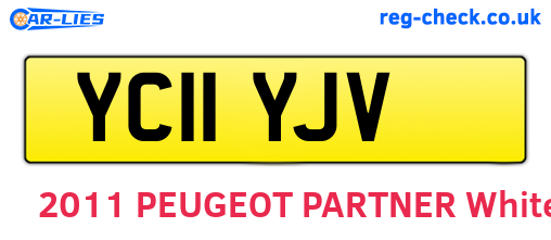 YC11YJV are the vehicle registration plates.
