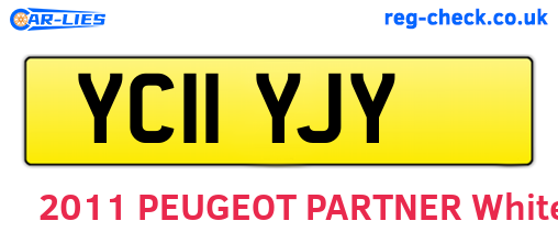 YC11YJY are the vehicle registration plates.