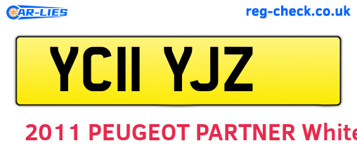 YC11YJZ are the vehicle registration plates.