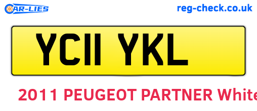 YC11YKL are the vehicle registration plates.