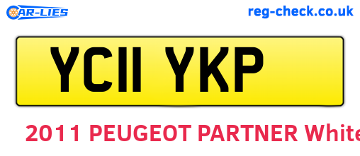 YC11YKP are the vehicle registration plates.