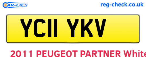 YC11YKV are the vehicle registration plates.