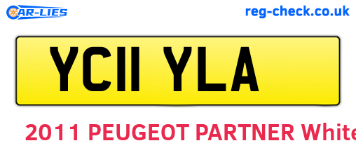 YC11YLA are the vehicle registration plates.