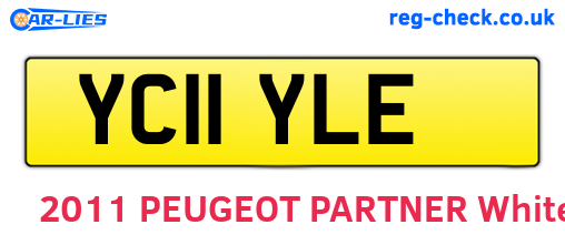 YC11YLE are the vehicle registration plates.