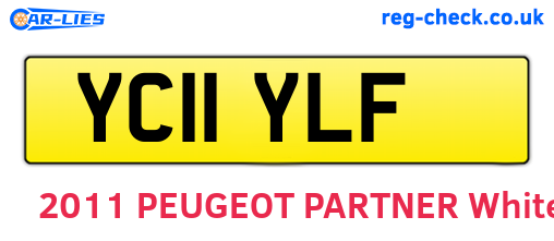 YC11YLF are the vehicle registration plates.