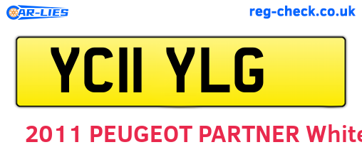 YC11YLG are the vehicle registration plates.