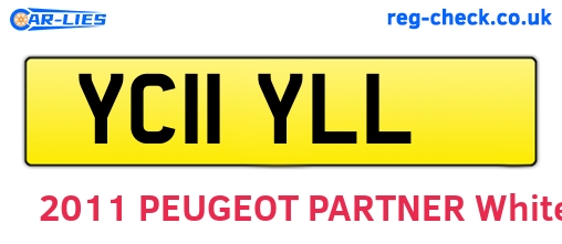 YC11YLL are the vehicle registration plates.